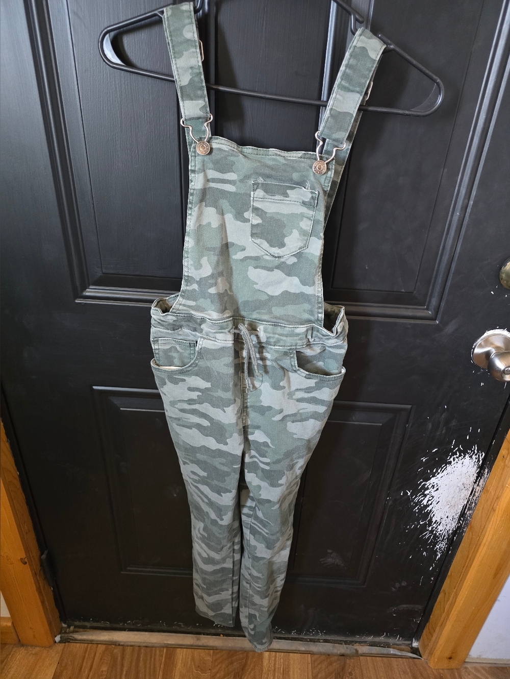Cat & Jack Girl's Camo Overalls in Green